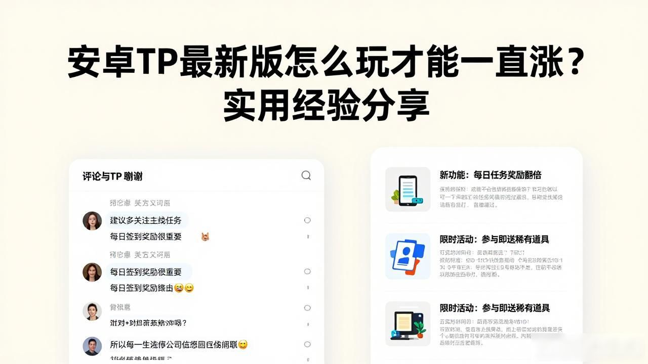 安卓TP最新版怎么玩才能一直涨？实用经验分享