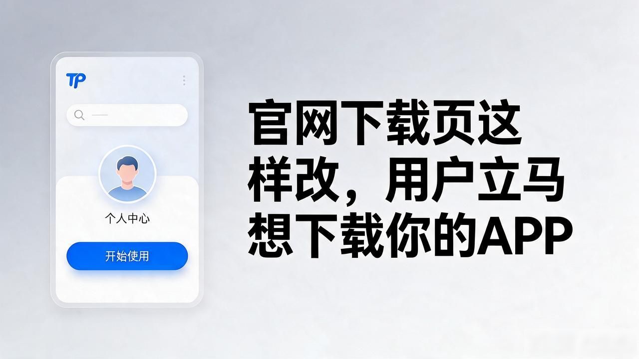 官网下载页这样改，用户立马想下载你的APP
