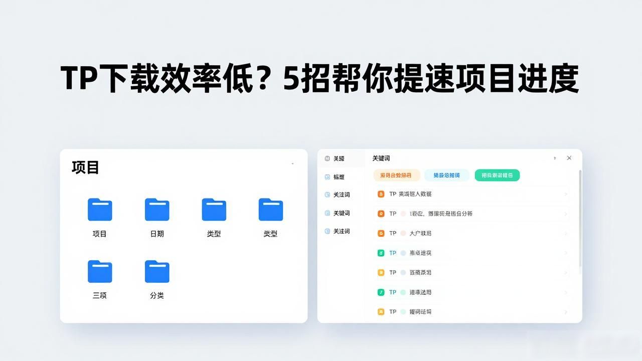 TP下载效率低？5招帮你提速项目进度