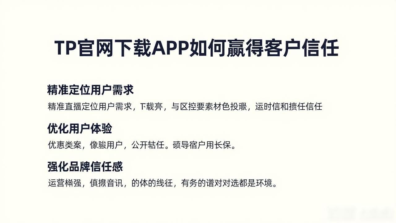 TP官网下载APP如何赢得客户信任