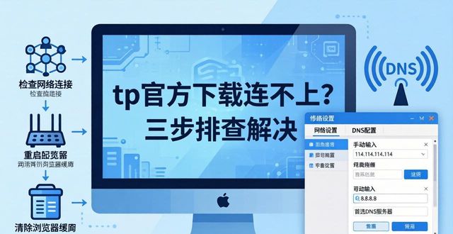 tp官方下载连不上？三步排查解决