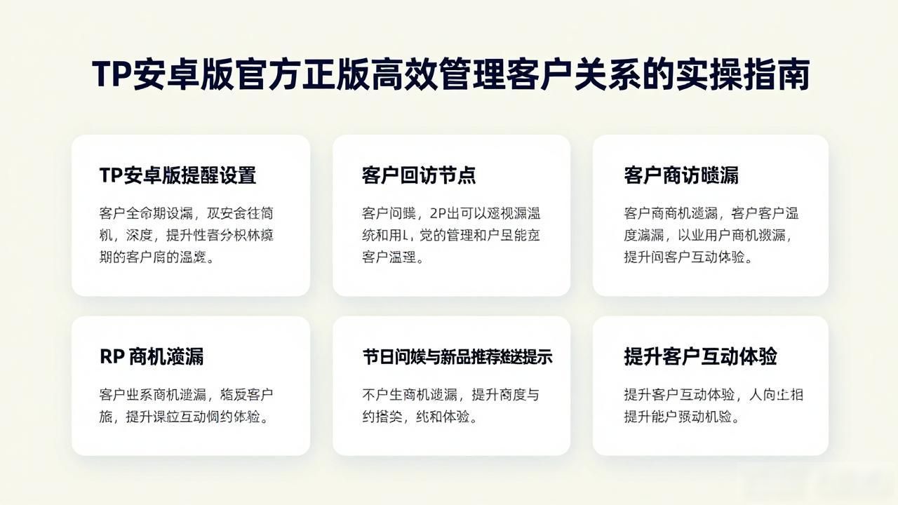 TP安卓版官方正版高效管理客户关系的实操指南