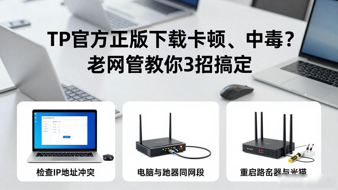 TP官方正版下载卡顿、中毒？老网管教你3招搞定